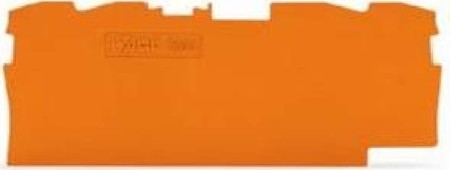 Endplate and partition plate for terminal block Orange 2004-1492