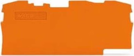 Endplate and partition plate for terminal block Orange 2006-1392