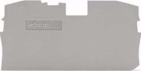 Endplate and partition plate for terminal block Grey 2010-1291