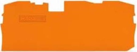 Endplate and partition plate for terminal block Orange 2010-1392