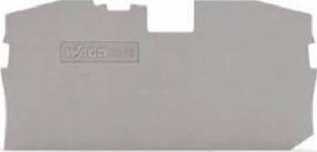 Endplate and partition plate for terminal block Grey 2016-1291