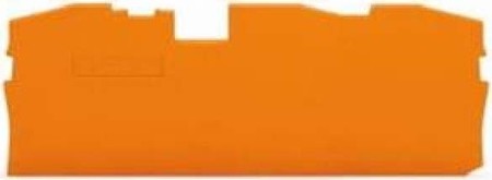 Endplate and partition plate for terminal block Orange 2016-1392