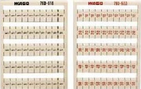 Labelling for terminal block Numbers Vertical 793-653