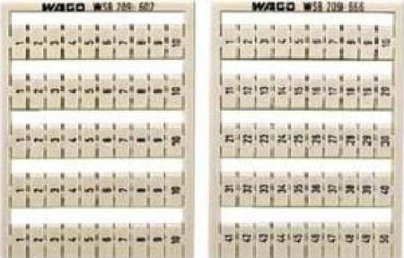 Labelling for terminal block Numbers Vertical 209-903