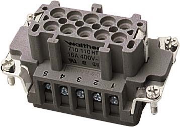 Contact insert for industrial connectors Bus 710110HT