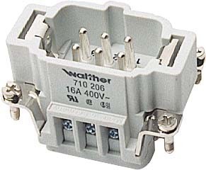 Contact insert for industrial connectors Pin Rectangular 710773