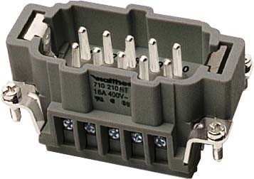 Contact insert for industrial connectors Pin 710210HT