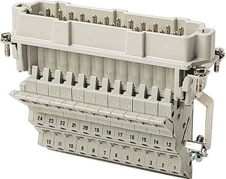 Contact insert for industrial connectors Pin Rectangular 710672