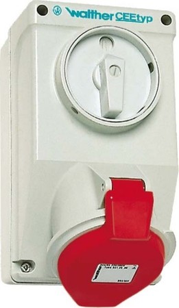 CEE socket outlet, disconnectable, with fuse 32 A 3 AA130309