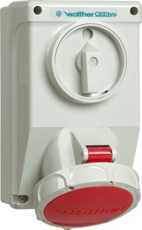 CEE socket outlet, disconnectable, with fuse 16 A 5 AA119