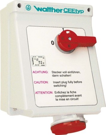 CEE socket outlet, disconnectable, with fuse 16 A 5 AD110509