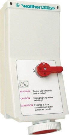 CEE socket outlet, disconnectable, with fuse 16 A 4 AI119407