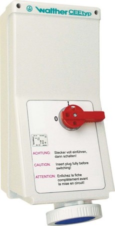 CEE socket outlet, disconnectable, with fuse 32 A 3 AJ139306