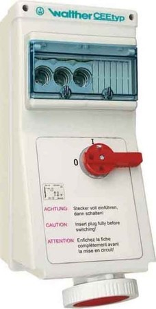 CEE socket outlet, disconnectable, with fuse 32 A 5 AL139TN