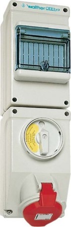 CEE socket outlet, disconnectable, with fuse 16 A 3 AU110304TS