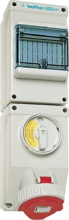 CEE socket outlet, disconnectable, with fuse 16 A 4 AU119406TS