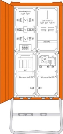 Energy distributor for construction site 250 A 173 kVA WA0031H