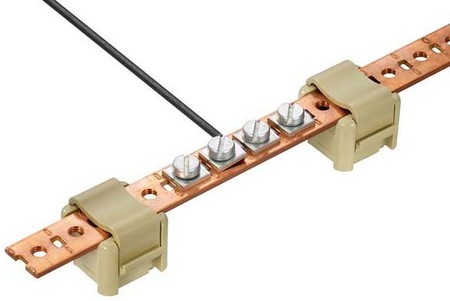 Neutral busbar 80 A Copper 0280200000