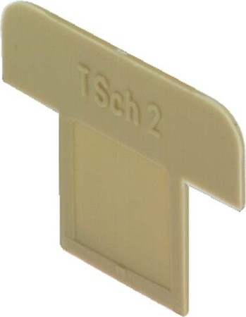 Endplate and partition plate for terminal block Beige 0353660000