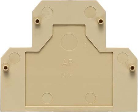 Endplate and partition plate for terminal block Beige 0359260000