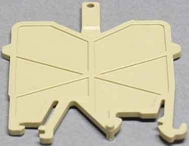 Endplate and partition plate for terminal block Beige 0485560000