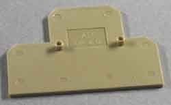 Endplate and partition plate for terminal block Beige 1397160000