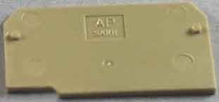Endplate and partition plate for terminal block Beige 0211360000