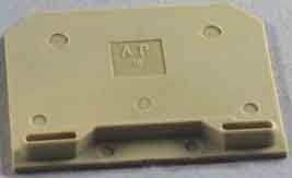 Endplate and partition plate for terminal block Beige 0271160000