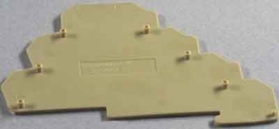 Endplate and partition plate for terminal block Beige 1615280000