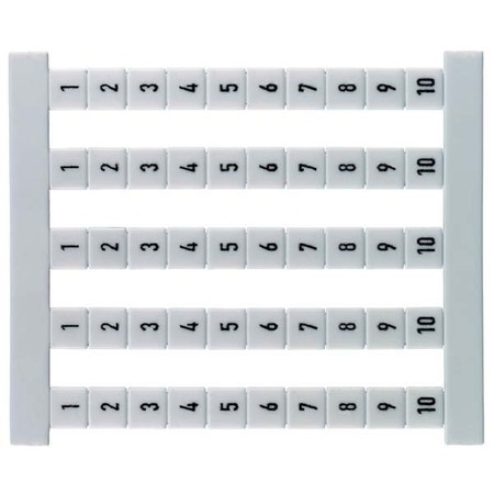 Labelling for terminal block Numbers Vertical 5 mm 0460660001