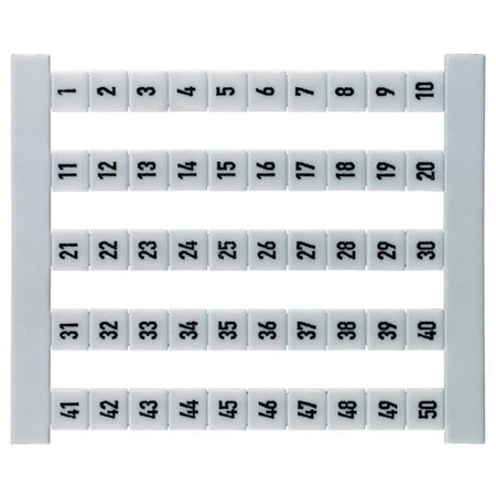 Labelling for terminal block Numbers Vertical 5 mm 0473560001