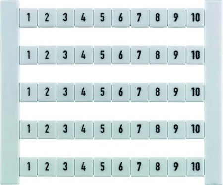 Labelling for terminal block Numbers Horizontal 5 mm 0523060001