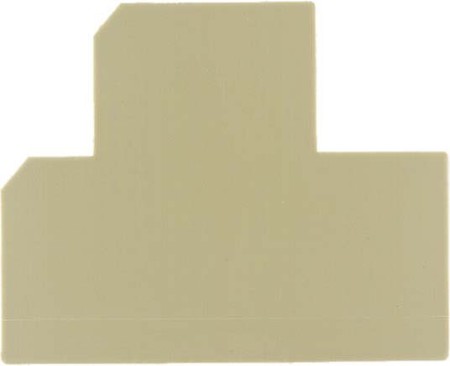 Endplate and partition plate for terminal block Beige 0631360000