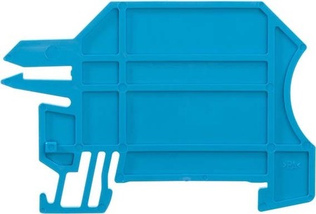 Endplate and partition plate for terminal block Blue 1050280000