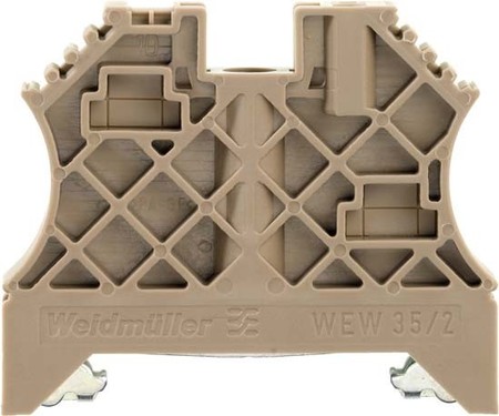 End bracket for terminal block Beige Screwable 1061200000