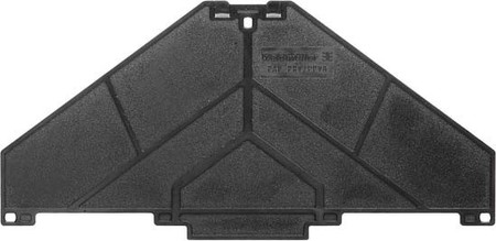 Endplate and partition plate for terminal block Black 1173720000