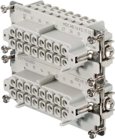 Contact insert for industrial connectors Bus 1216100000