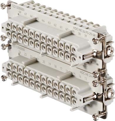 Contact insert for industrial connectors Bus 1221200000