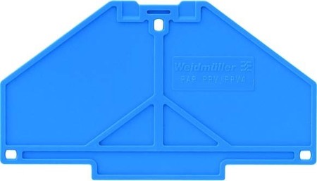 Endplate and partition plate for terminal block Blue 1268010000