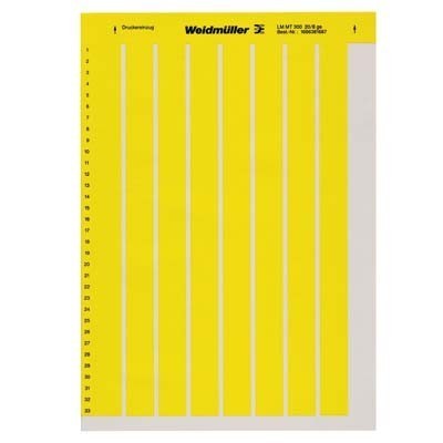 Labelling material Unprinted Yellow 1882890000