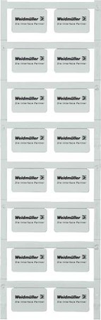 Text plate for control circuit devices White 1699870000