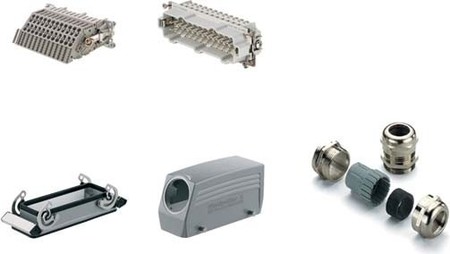 Contact insert for industrial connectors Rectangular 1712730000