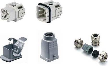 Contact insert for industrial connectors Rectangular 1802440000