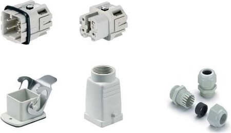 Contact insert for industrial connectors Rectangular 1802460000