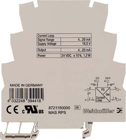 Current value transformer 0.004 A 0.02 A 8721150000