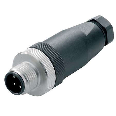 Sensor-actuator connector M12 Male (plug) Straight 1021480000