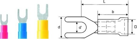 Solderless copper terminals for copper conductors 5 9200380000