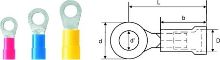 Solderless copper terminals for copper conductors 3.5 9200080000