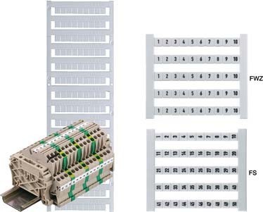 Labelling for terminal block Numbers Horizontal 6 mm 0518960091