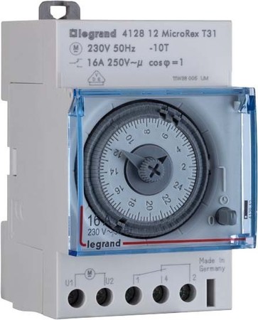 Digital time switch for distribution board  412814